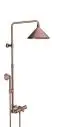 AXOR-HG-AXOR-Showers-Front-Showerpipe-mit-Thermostat-und-Kopfbrause-240-2jet-Brushed-Red-Gold-26020310 gallery number 1